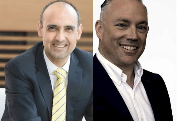 Wooden blogs with white people icons on representing a team